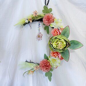 Moonlight Bloom Wreath Handmade